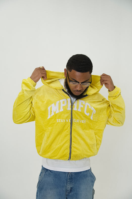 CORDUROY ZIP UP JACKET (YELLOW)